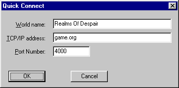 Example of quick connect - 15K